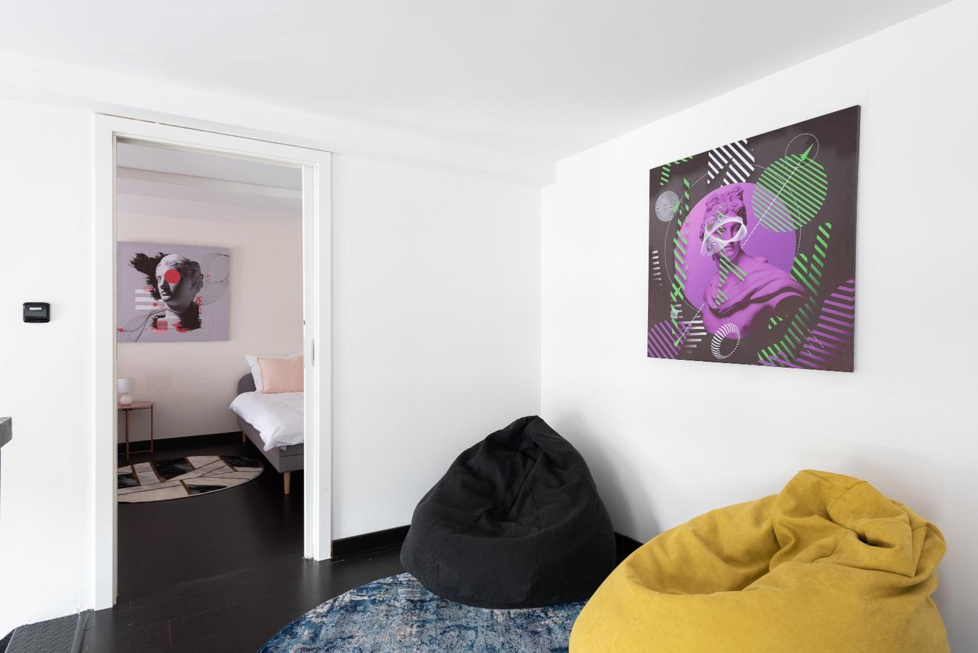 Apartments With Large Balcony, Parking Prag Exterior foto