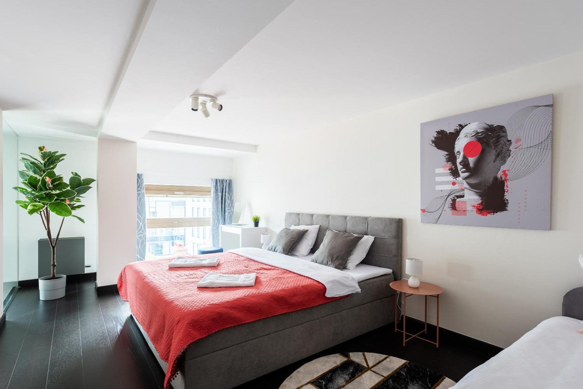 Apartments With Large Balcony, Parking Prag Exterior foto
