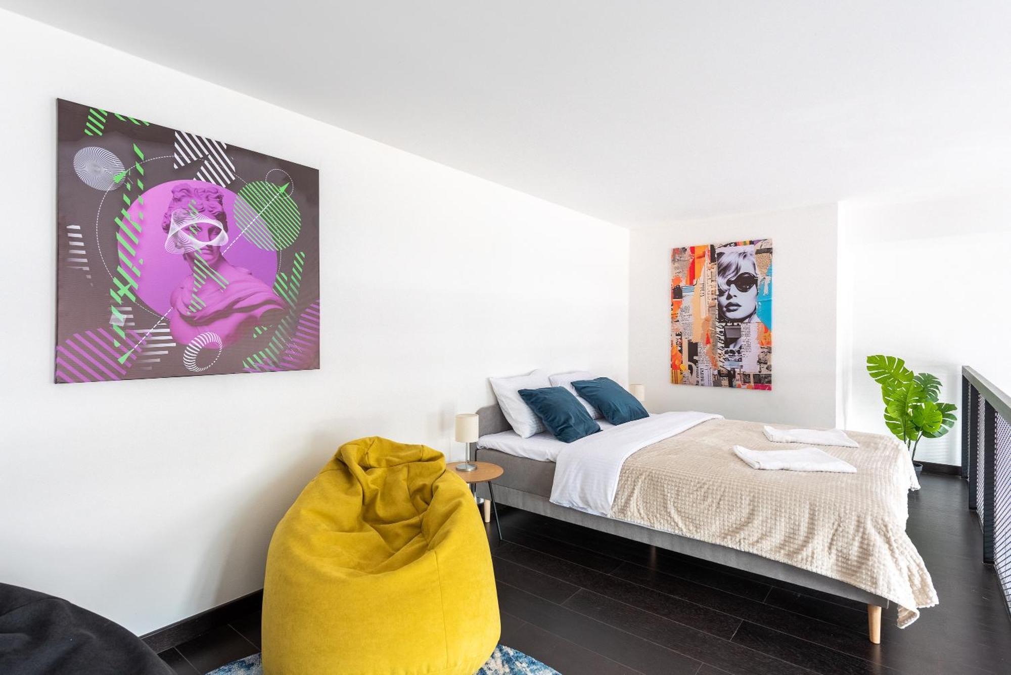 Apartments With Large Balcony, Parking Prag Exterior foto