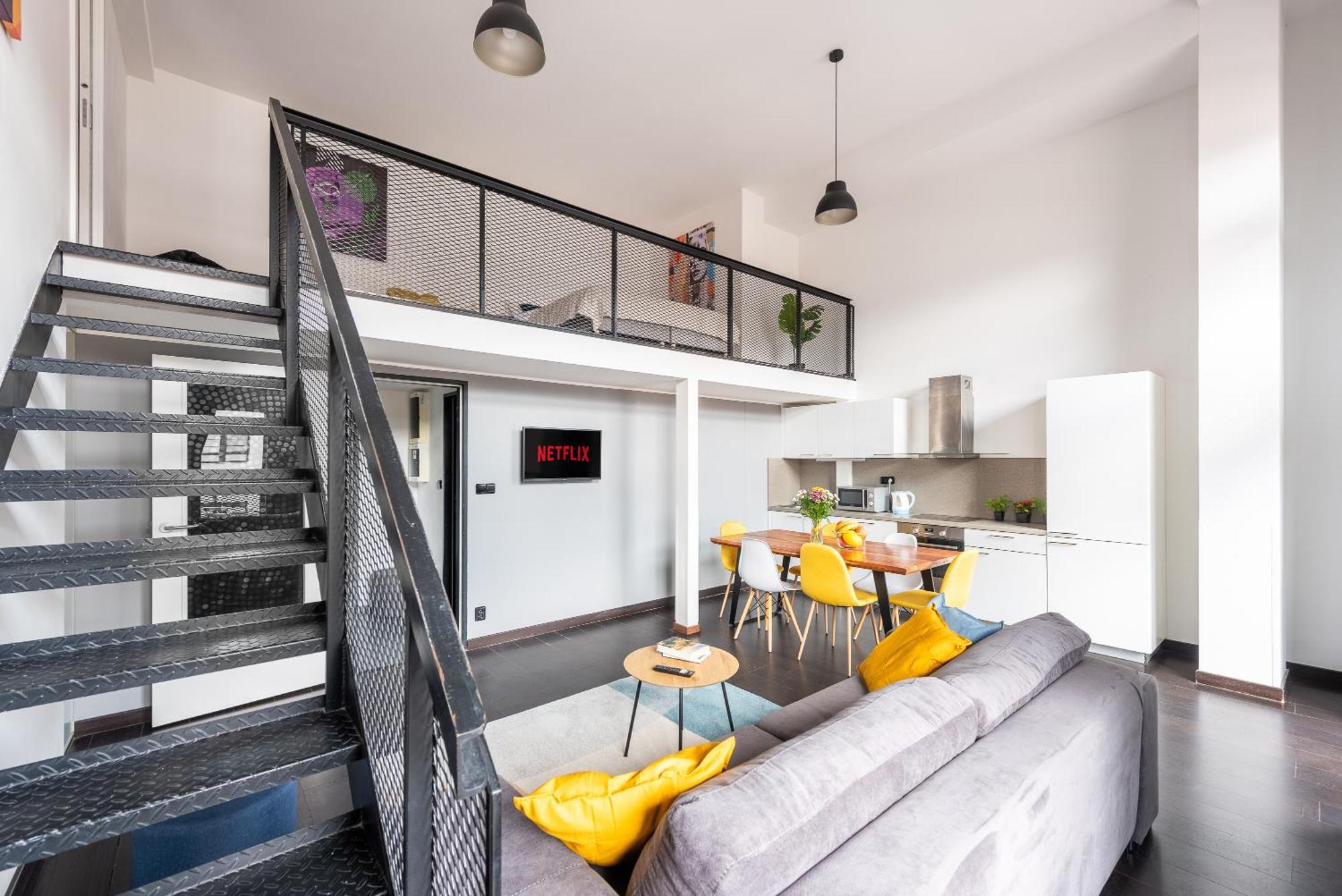 Apartments With Large Balcony, Parking Prag Exterior foto