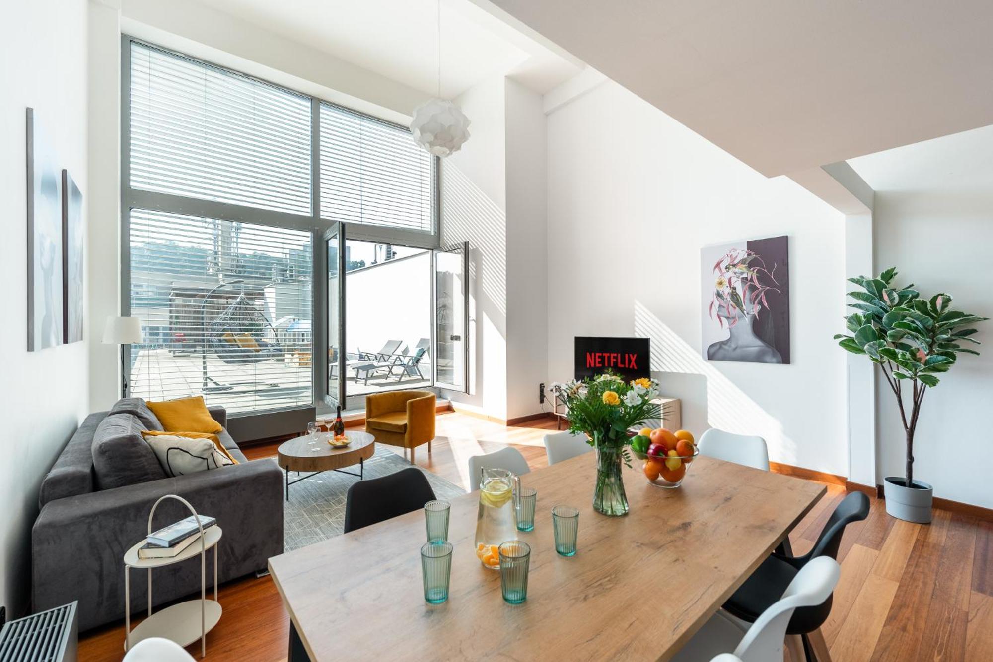 Apartments With Large Balcony, Parking Prag Exterior foto