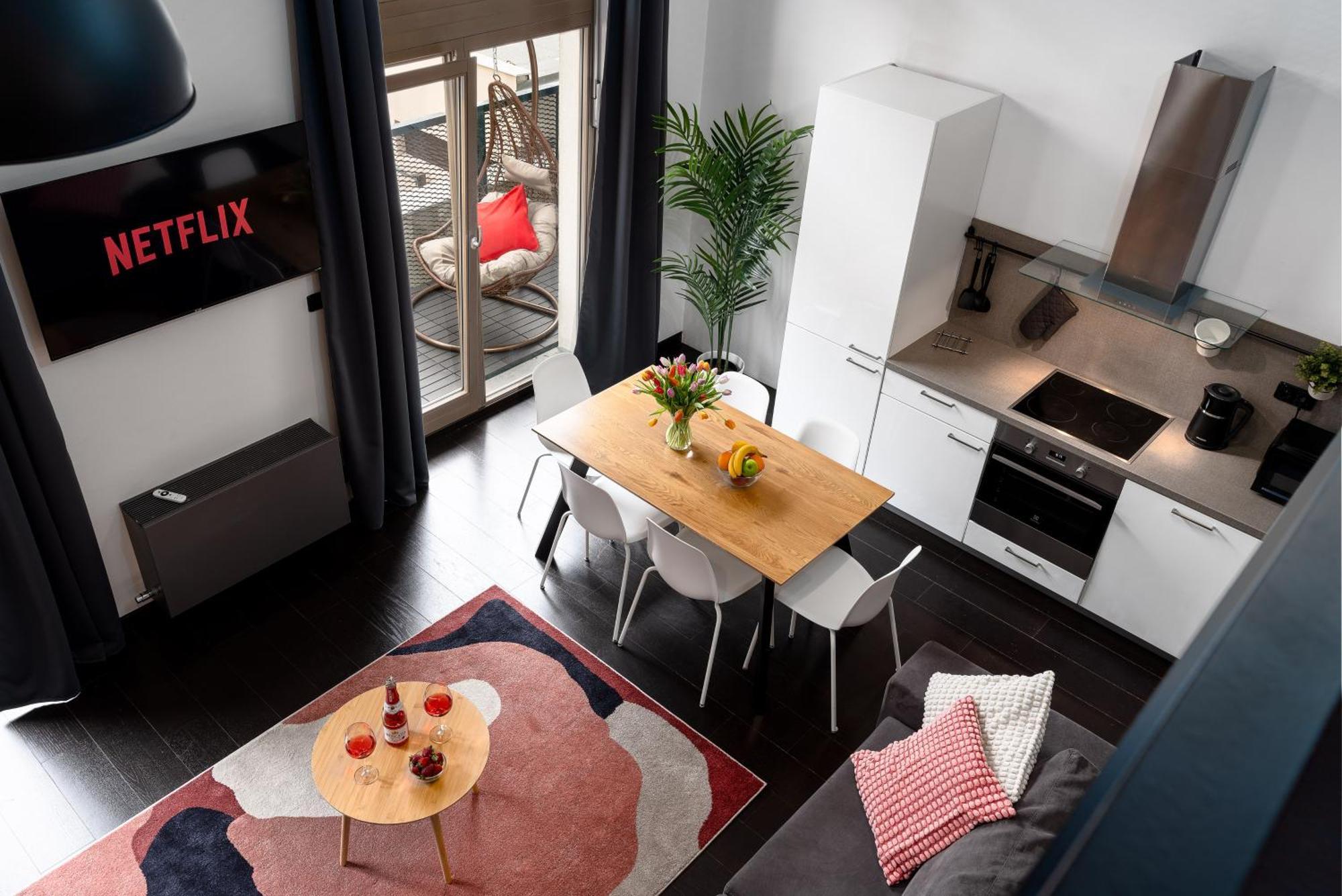 Apartments With Large Balcony, Parking Prag Exterior foto